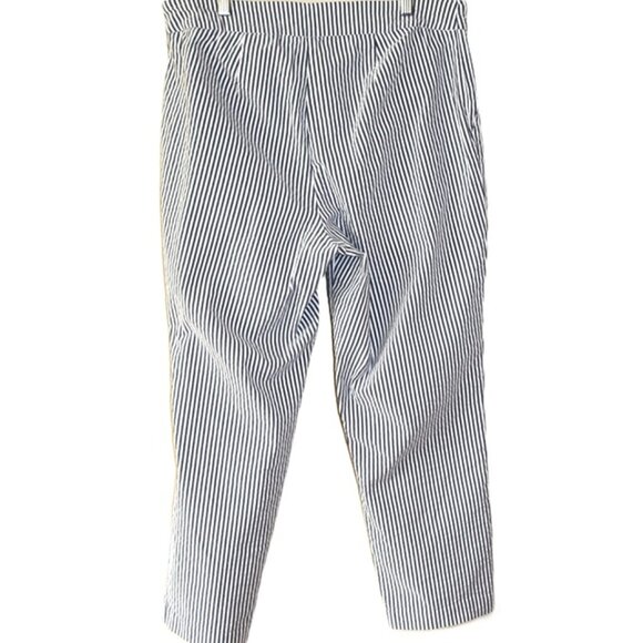 JONES NEW YORK Striped Nautical Stretchy Warm-Weather Cropped Pants (16W) - Picture 5 of 10